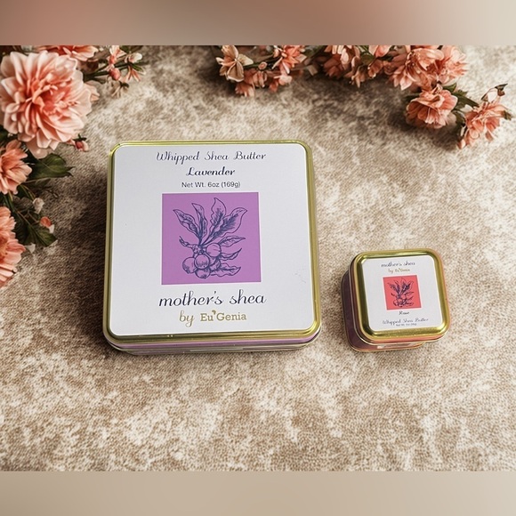 Eu’Genia Other - Eu’Genia Mother’s Shea Butter Holiday Duo Gift Set – 6oz lavender & 2oz Rose